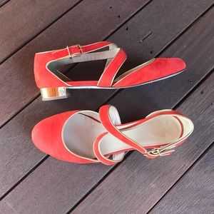 J.CREW comfort &style Janey crisscross shoes ITALY